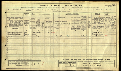 Hannah E 1911 Census