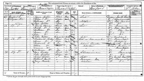 Paskey family 1871 Census at BT