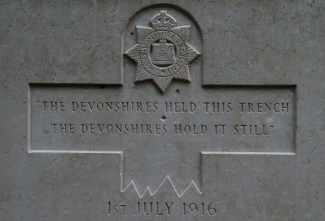 The Devonshires Held This Trench...