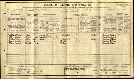William Darch 1911 Census