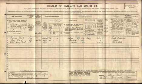 William Darch 4 CM 1911 Census